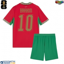 Otroški Nogometni dresi Maroko Brahim Diaz #10 Domači SP 2026 Kratek Rokav (+ Kratke hlače)